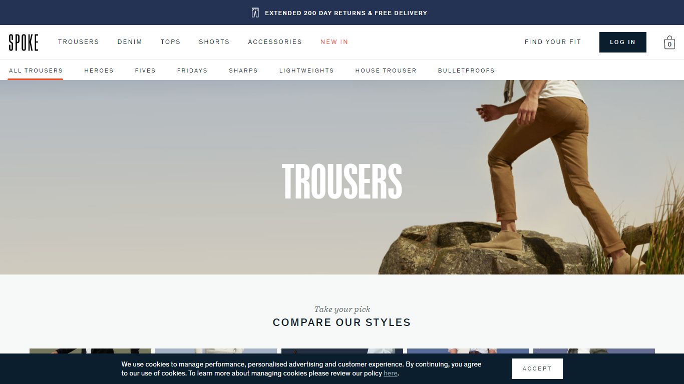 Men's Custom-Fit Trousers Collection - SPOKE - SPOKE